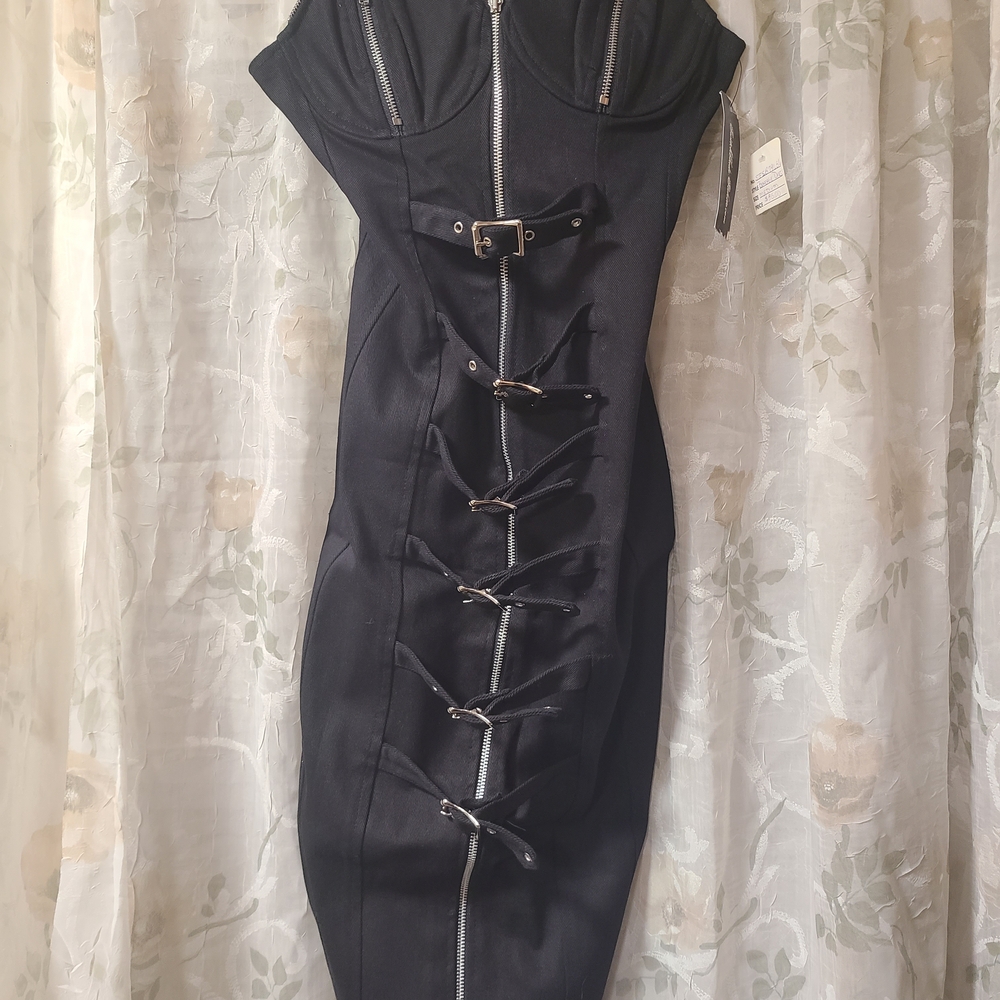 Goth Black Corset Dress